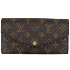 ルイ・ヴィトン ポルトフォイユ サラ 二つ折り 長財布 モノグラム ブラウン ローズバレリーヌ M62235 レディース 【中古】brbag