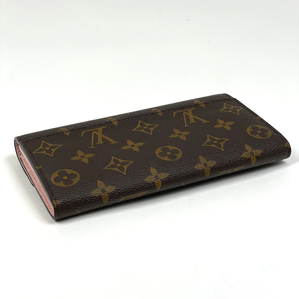 ルイ・ヴィトン ポルトフォイユ サラ 二つ折り 長財布 モノグラム ブラウン ローズバレリーヌ M62235 レディース 【中古】brbag