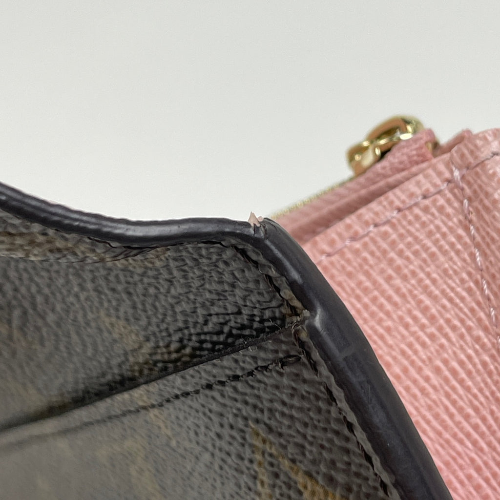 ルイ・ヴィトン ポルトフォイユ サラ 二つ折り 長財布 モノグラム ブラウン ローズバレリーヌ M62235 レディース 【中古】brbag