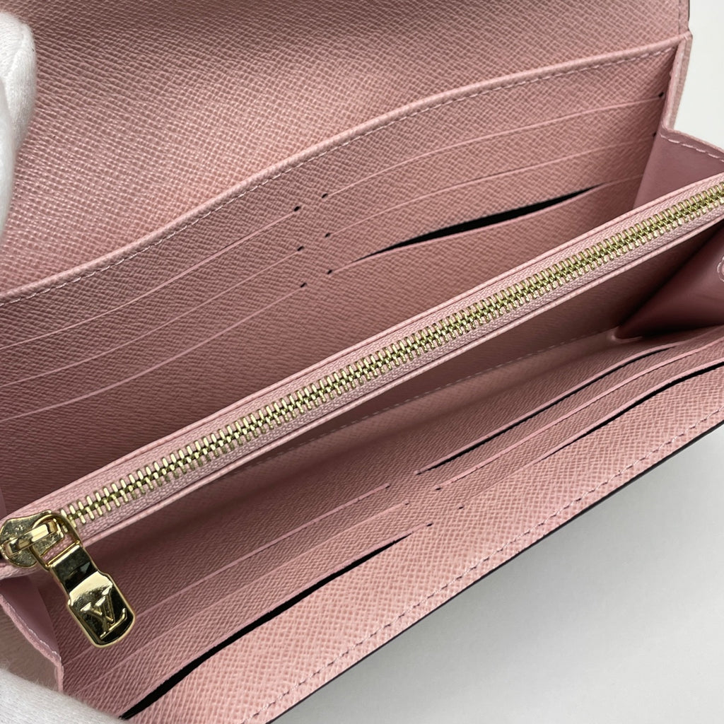 ルイ・ヴィトン ポルトフォイユ サラ 二つ折り 長財布 モノグラム ブラウン ローズバレリーヌ M62235 レディース 【中古】brbag