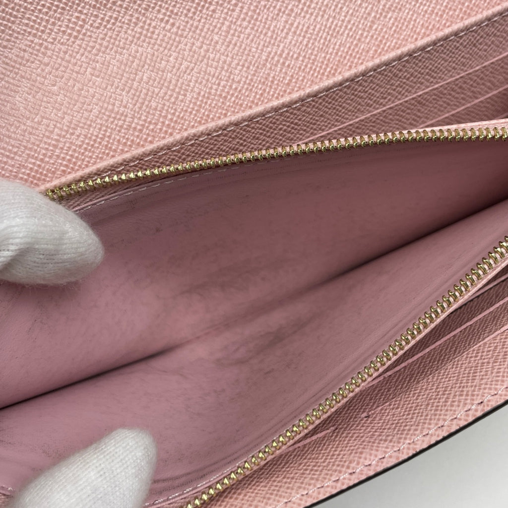 ルイ・ヴィトン ポルトフォイユ サラ 二つ折り 長財布 モノグラム ブラウン ローズバレリーヌ M62235 レディース 【中古】brbag