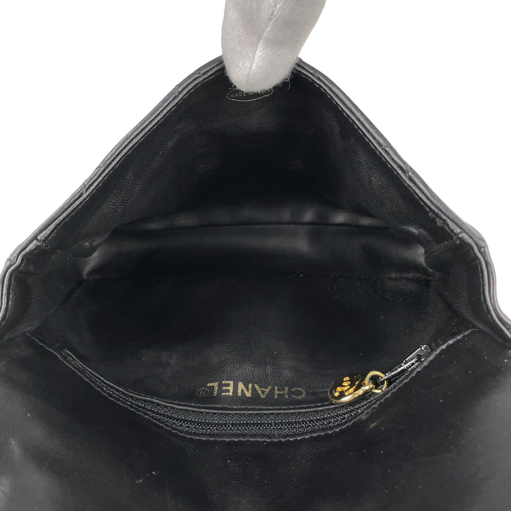 シャネル ココマーク ウエストバッグ マトラッセ ウエストポーチ ボディバッグ レザー ブラック レディース 【中古】brbag