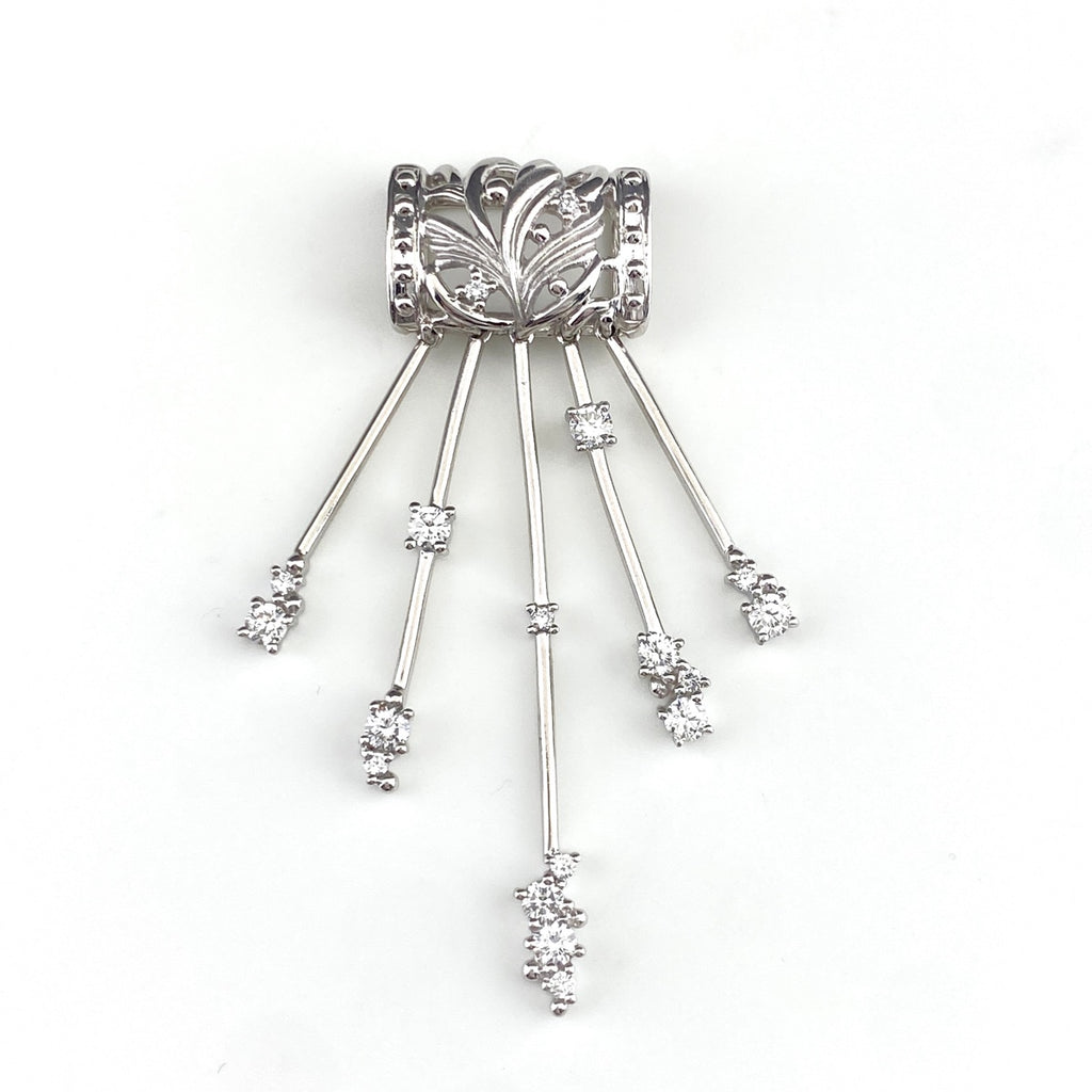 山本真理 メレダイヤ ペンダントトップ プラチナ ペンダントトップ Pt900 ダイヤモンド レディース 【中古】brjwl