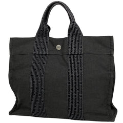 エルメス エールライン トート PM ハンドバッグ トートバッグ ナイロンキャンバス グレー レディース 【中古】brbag
