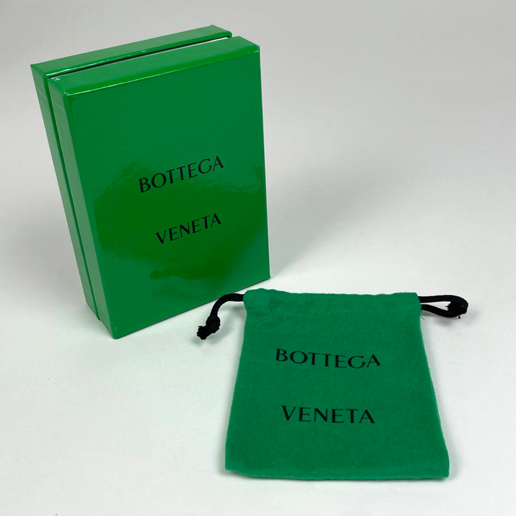 ボッテガヴェネタ イントレチャート 二つ折り 財布 札入れ 二つ折り財布 レザー ダークブラウン ブラック メンズ 【中古】brbag