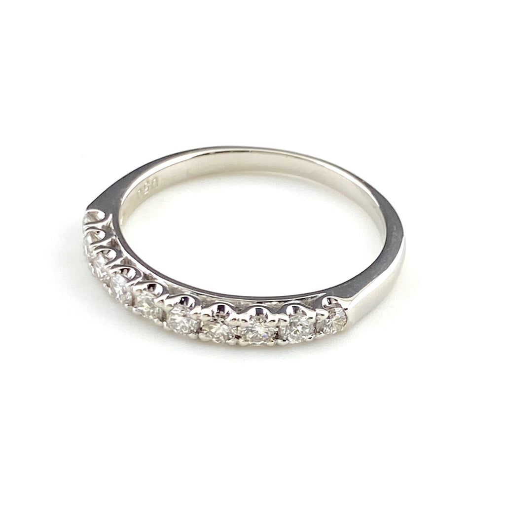 メレダイヤ デザインリング プラチナ 指輪 リング 18号 Pt900 ダイヤモンド メンズ 【中古】nbjwl