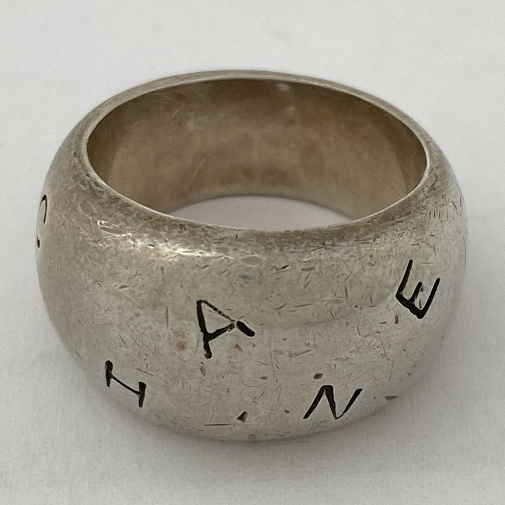 シャネル ロゴ リング 指輪 リング 14.5号 シルバー925 シルバー レディース 【中古】bracc