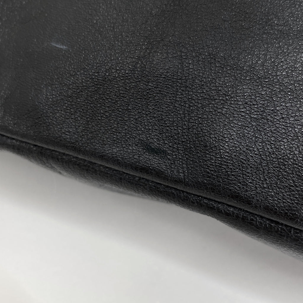 サンローラン ロゴ トートバッグ ハンドバッグ トートバッグ レザー ブラック レディース 【中古】brbag