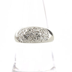 ダイヤモンド Pt900 フラワー リング 15.5号 0.54ct レディース 中古 nbjwl