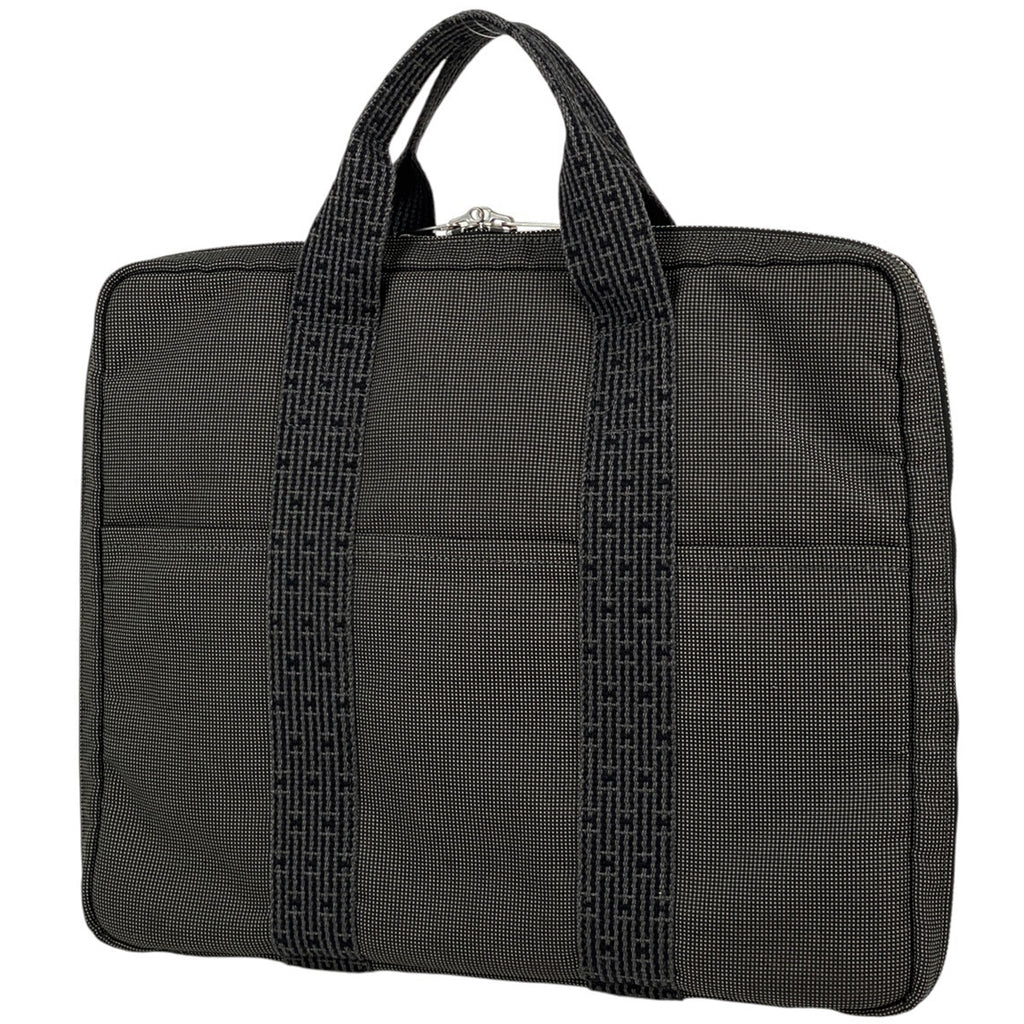 エルメス エールライン ビジネスバッグ ブリーフケース ハンドバッグ ビジネスバッグ キャンバス グレー メンズ 【中古】brbag