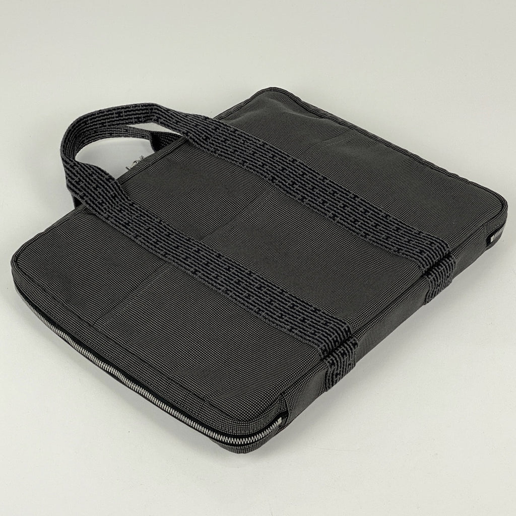 エルメス エールライン ビジネスバッグ ブリーフケース ハンドバッグ ビジネスバッグ キャンバス グレー メンズ 【中古】brbag