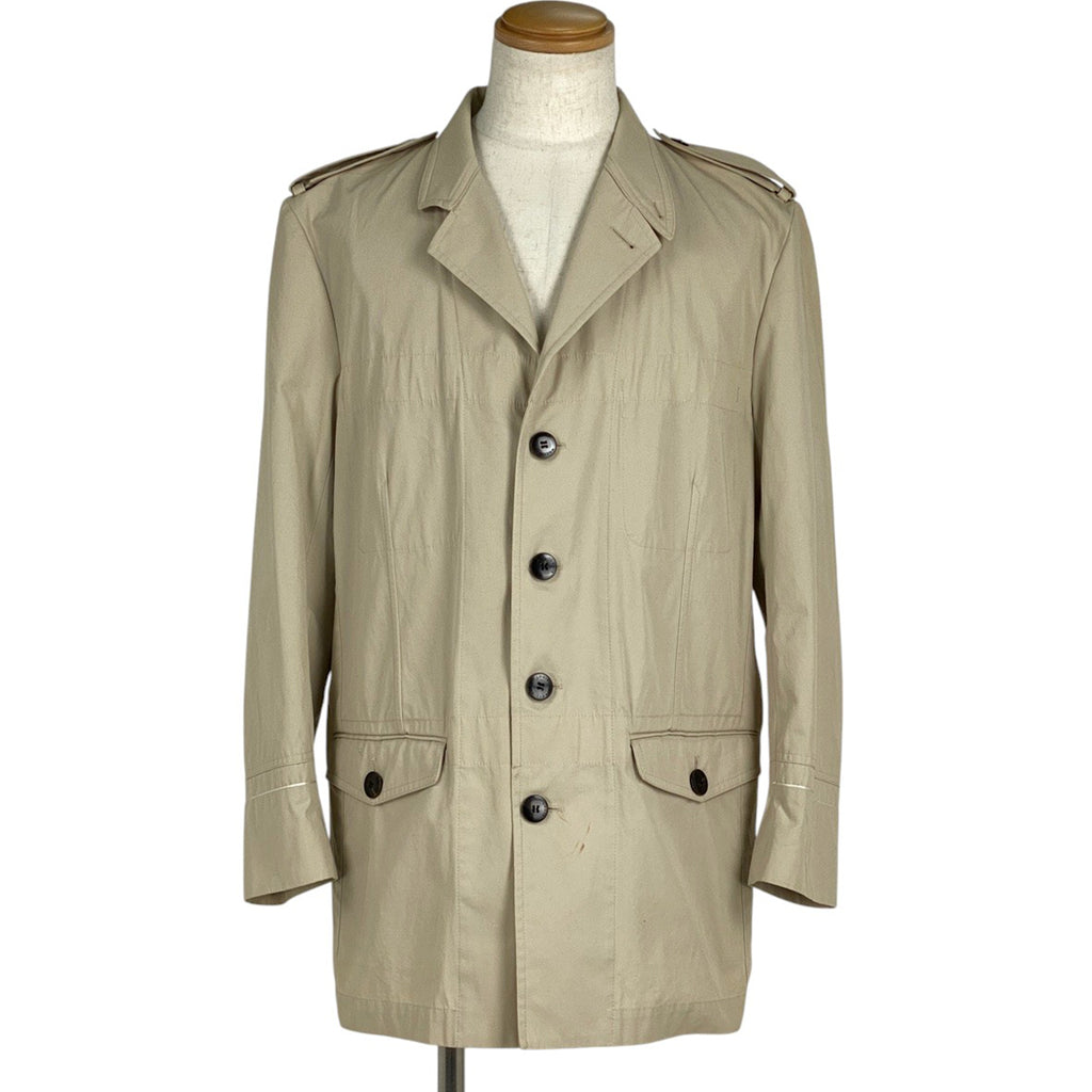 ルイ・ヴィトン ロゴボタン ジャケット テーラード コート モノグラムフラワー アウター その他ジャケット コットン ベージュ メンズ 【中古】brapp