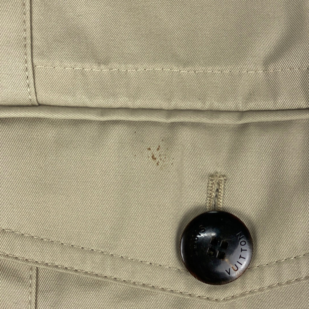 ルイ・ヴィトン ロゴボタン ジャケット テーラード コート モノグラムフラワー アウター その他ジャケット コットン ベージュ メンズ 【中古】brapp