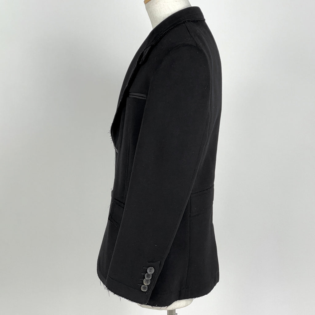 ルイ・ヴィトン テーラード ジャケット シングル アウター テーラードジャケット ウール カシミヤ ブラック メンズ 【中古】brapp