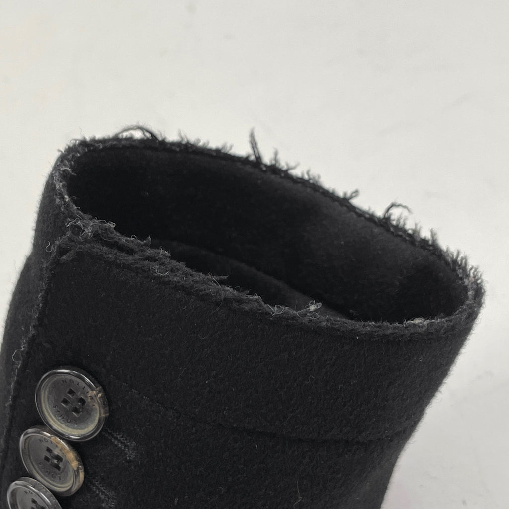 ルイ・ヴィトン テーラード ジャケット シングル アウター テーラードジャケット ウール カシミヤ ブラック メンズ 【中古】brapp