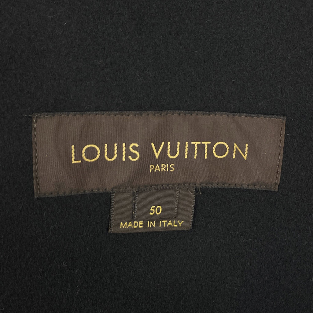 ルイ・ヴィトン テーラード ジャケット シングル アウター テーラードジャケット ウール カシミヤ ブラック メンズ 【中古】brapp