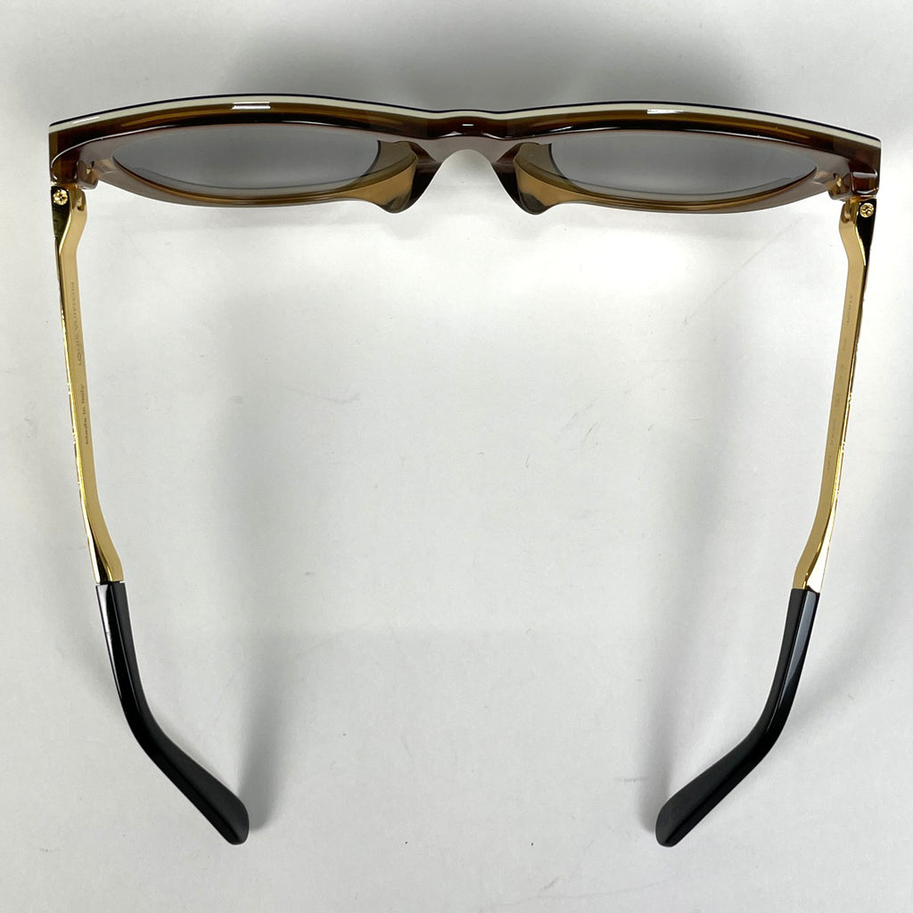 ルイ・ヴィトン LV プティ スプソン キャットアイ アイウェア グラデーション モノグラム サングラス メタル ゴールド ブラック Z1857E レディース 【中古】brbag