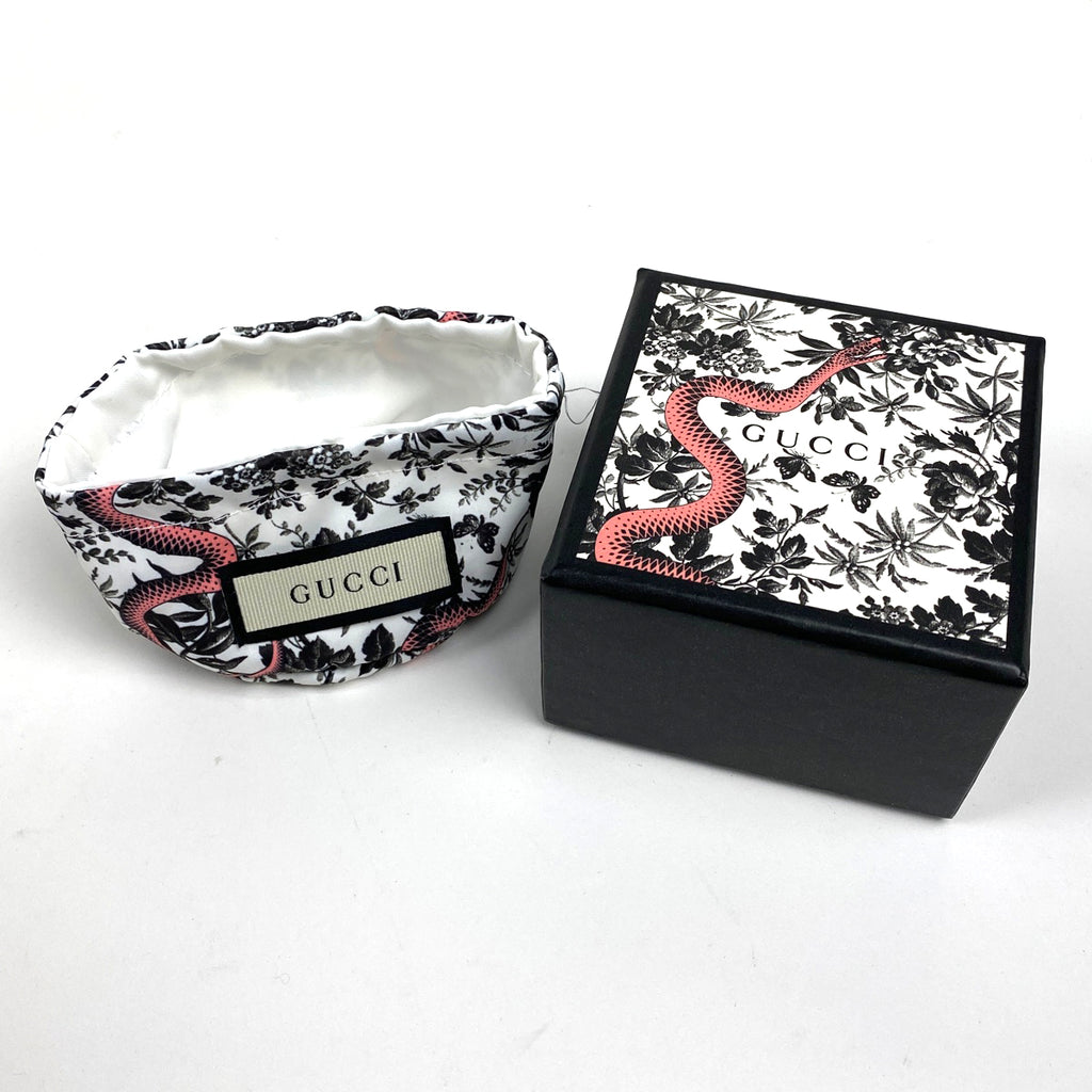 グッチ ブラインド フォーラブ リング 指輪 インターロッキングG リング 13号 シルバー925 シルバー レディース 【中古】bracc