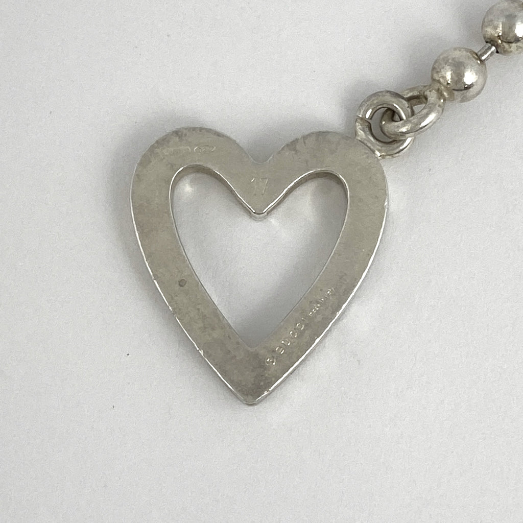 グッチ ボールチェーン ブレスレット ハート ブレスレット シルバー925 シルバー レディース 【中古】bracc