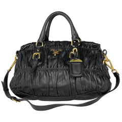 プラダ ロゴ ハンドバッグ 2WAY ショルダーバッグ ハンドバッグ レザー ネロ(ブラック) レディース 【中古】brbag