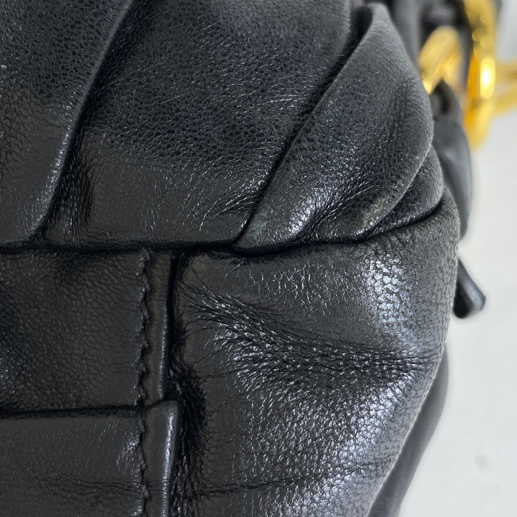 プラダ ロゴ ハンドバッグ 2WAY ショルダーバッグ ハンドバッグ レザー ネロ(ブラック) レディース 【中古】brbag