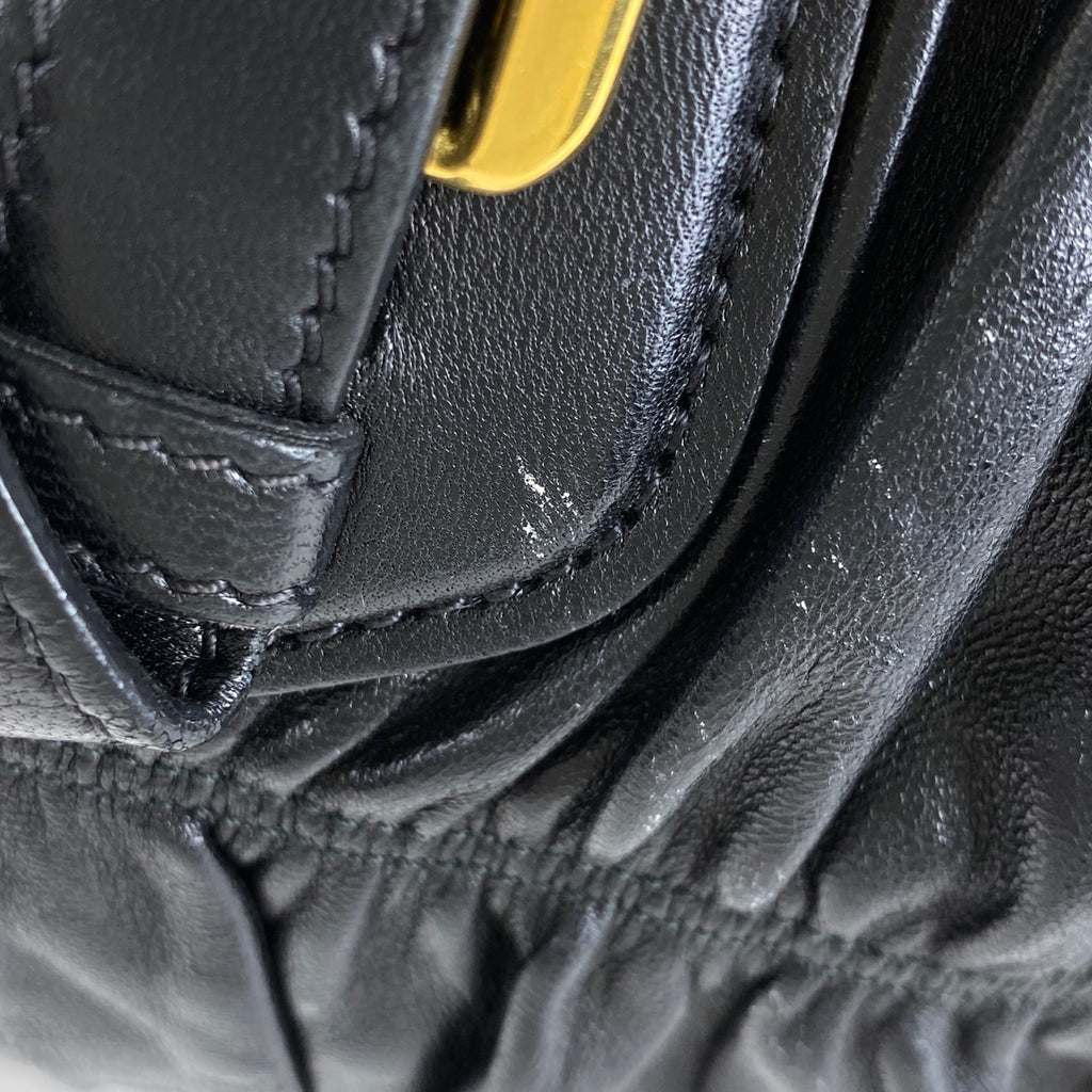 プラダ ロゴ ハンドバッグ 2WAY ショルダーバッグ ハンドバッグ レザー ネロ(ブラック) レディース 【中古】brbag