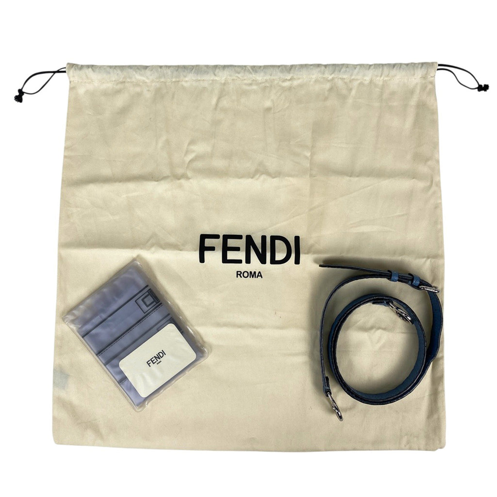 フェンディ ピーカブー ハンドバッグ 2WAY ショルダーバッグ セレリア ハンドバッグ レザー ブルー 8BN290 レディース 【中古】brbag