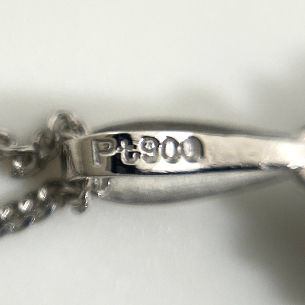 ルビー デザインネックレス プラチナ メレダイヤ ペンダント ネックレス Pt900 Pt850 ルビー レディース 【中古】nbjwl