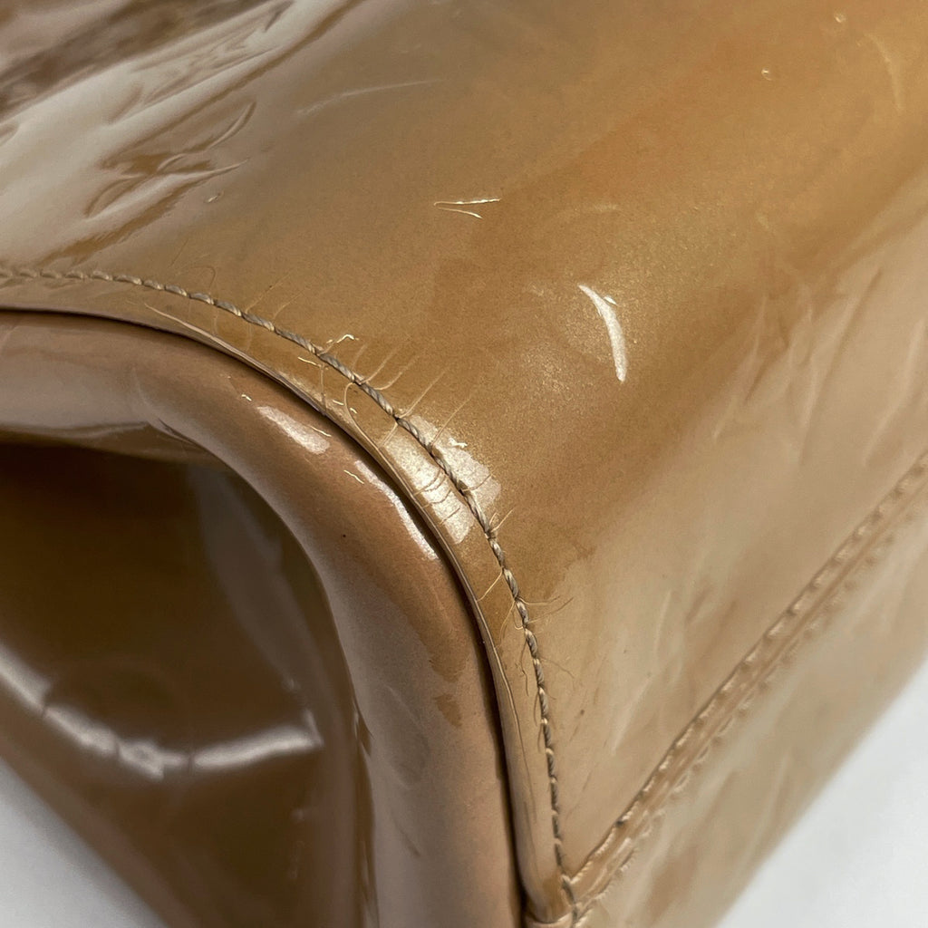 ルイ・ヴィトン ロクスバリー ドライブ ショルダーバッグ エナメル パテント ハンドバッグ モノグラムヴェルニ ノワゼット M91372 レディース 【中古】brbag