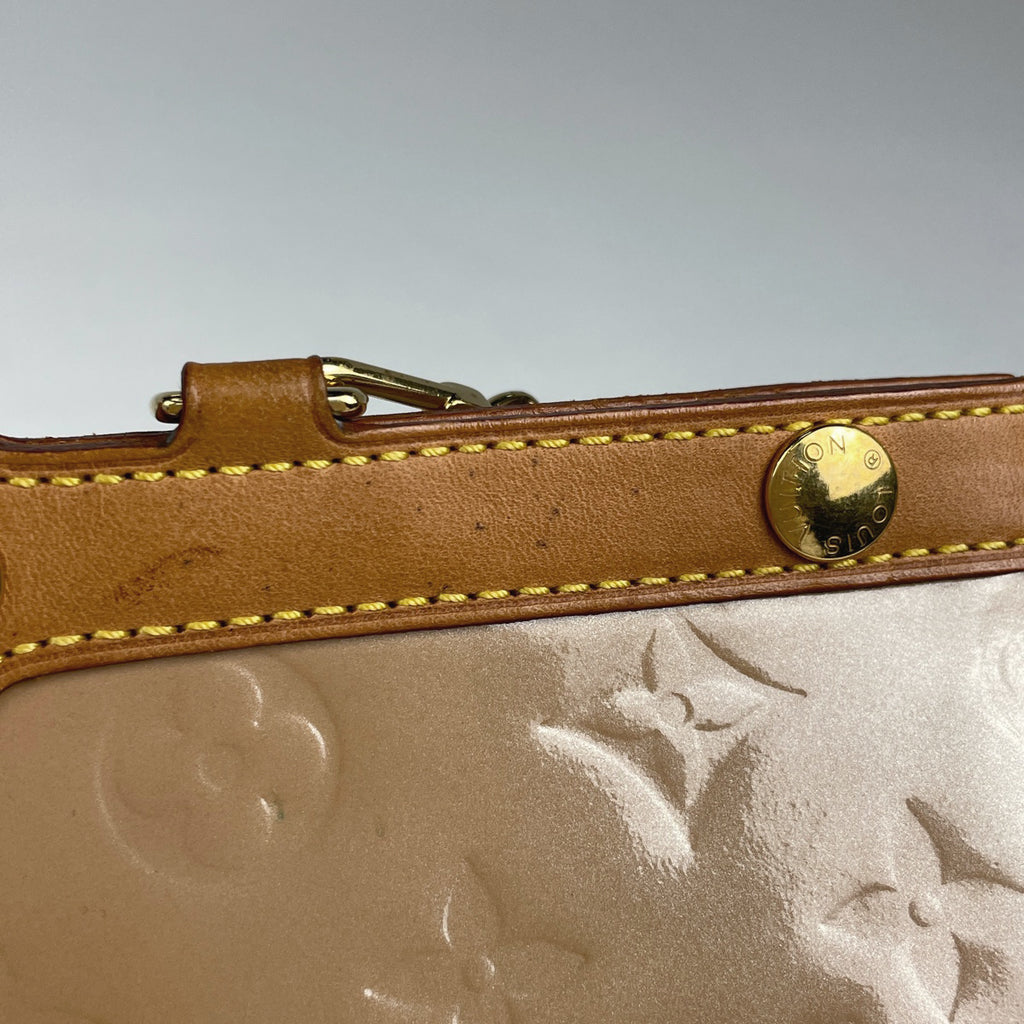 ルイ・ヴィトン ロクスバリー ドライブ ショルダーバッグ エナメル パテント ハンドバッグ モノグラムヴェルニ ノワゼット M91372 レディース 【中古】brbag