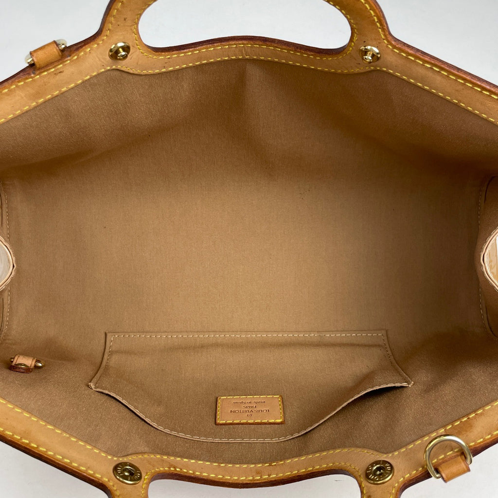 ルイ・ヴィトン ロクスバリー ドライブ ショルダーバッグ エナメル パテント ハンドバッグ モノグラムヴェルニ ノワゼット M91372 レディース 【中古】brbag