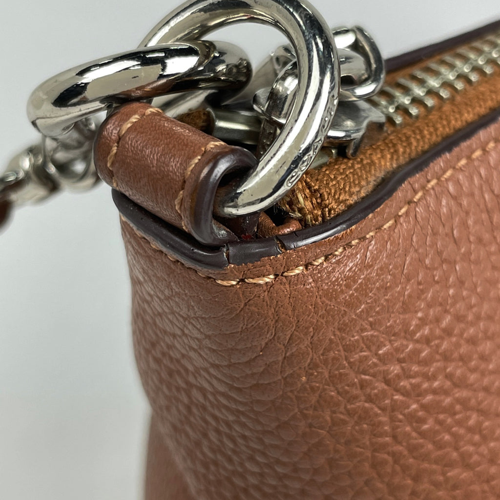 コーチ ロゴ ハンドバッグ 2WAY ショルダーバッグ ハンドバッグ レザー ブラウン 34340 レディース 【中古】brbag