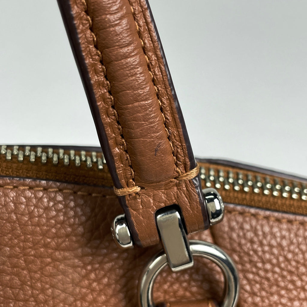 コーチ ロゴ ハンドバッグ 2WAY ショルダーバッグ ハンドバッグ レザー ブラウン 34340 レディース 【中古】brbag