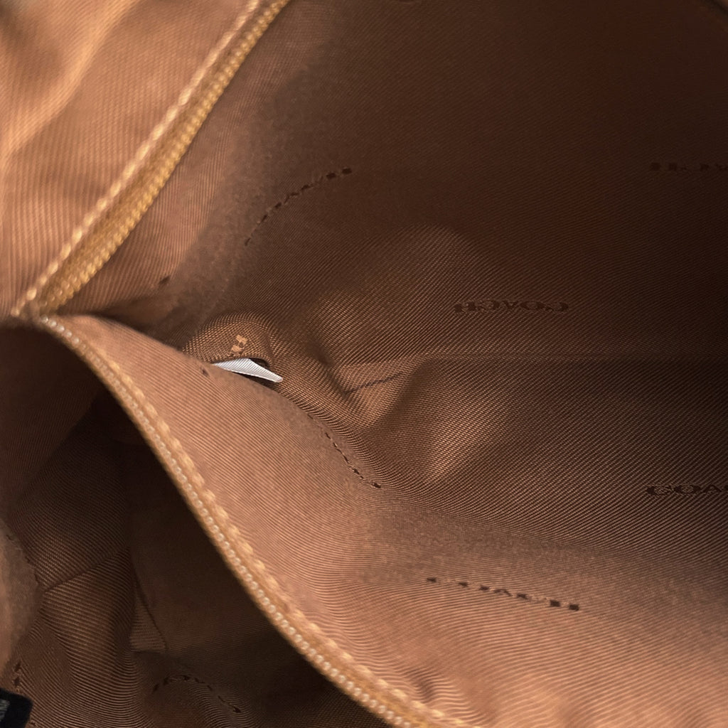 コーチ ロゴ ハンドバッグ 2WAY ショルダーバッグ ハンドバッグ レザー ブラウン 34340 レディース 【中古】brbag