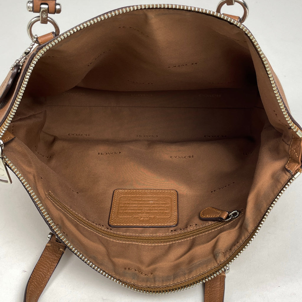 コーチ ロゴ ハンドバッグ 2WAY ショルダーバッグ ハンドバッグ レザー ブラウン 34340 レディース 【中古】brbag