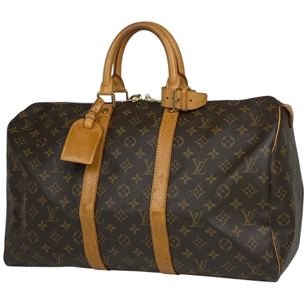 ルイ・ヴィトン キーポル 45 ハンドバッグ 旅行 出張 ビジネス ボストンバッグ モノグラム ブラウン M41428 レディース 【中古】brbag