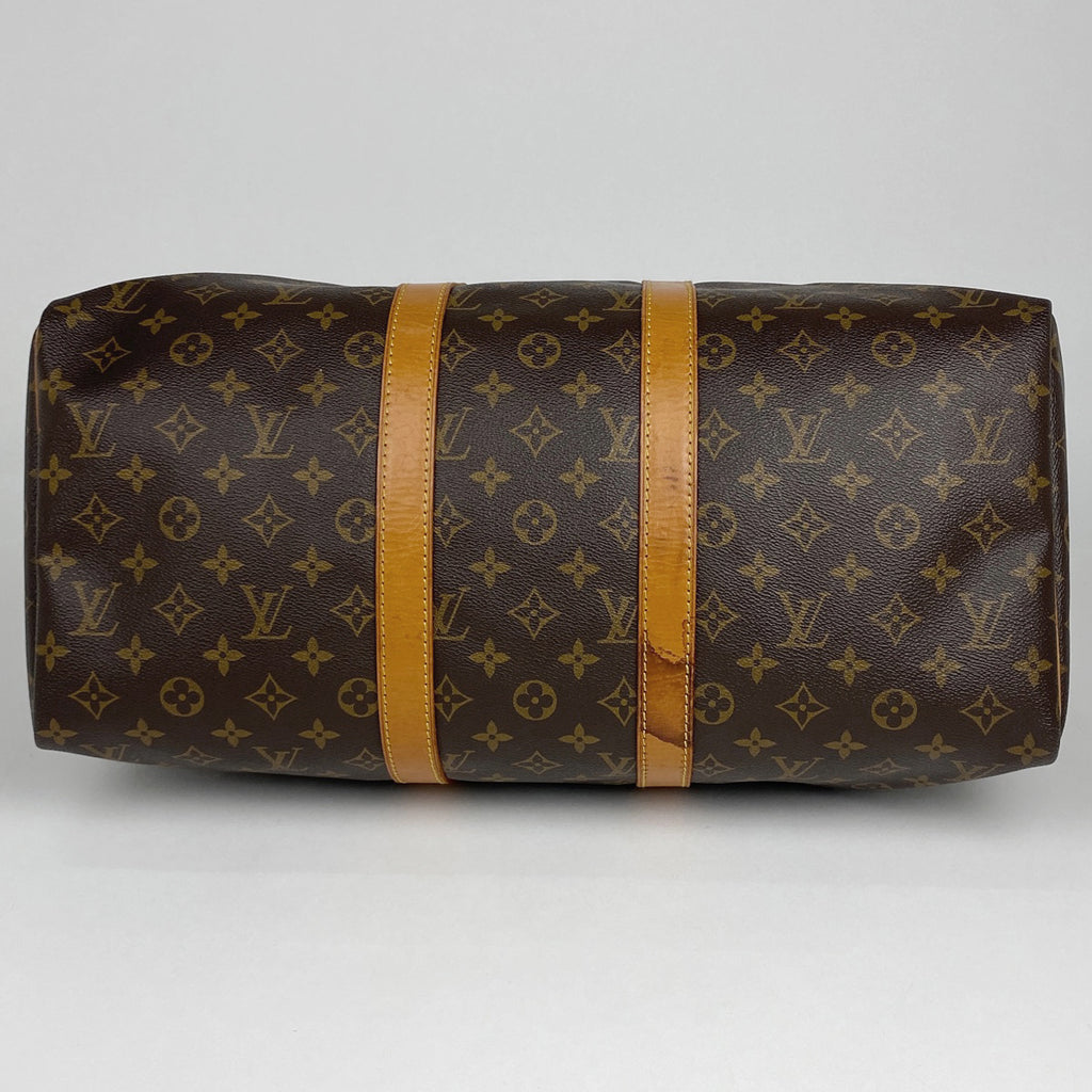 ルイ・ヴィトン キーポル 45 ハンドバッグ 旅行 出張 ビジネス ボストンバッグ モノグラム ブラウン M41428 レディース 【中古】brbag