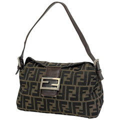 フェンディ ズッカ柄 ショルダーバッグ ハンドバッグ ワンショルダー ショルダーバッグ キャンバス ブラウン 26725 レディース 【中古】brbag