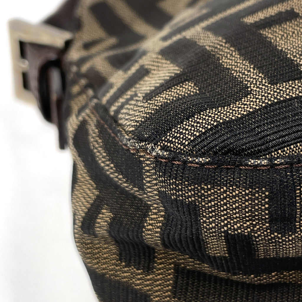 フェンディ ズッカ柄 ショルダーバッグ ハンドバッグ ワンショルダー ショルダーバッグ キャンバス ブラウン 26725 レディース 【中古】brbag