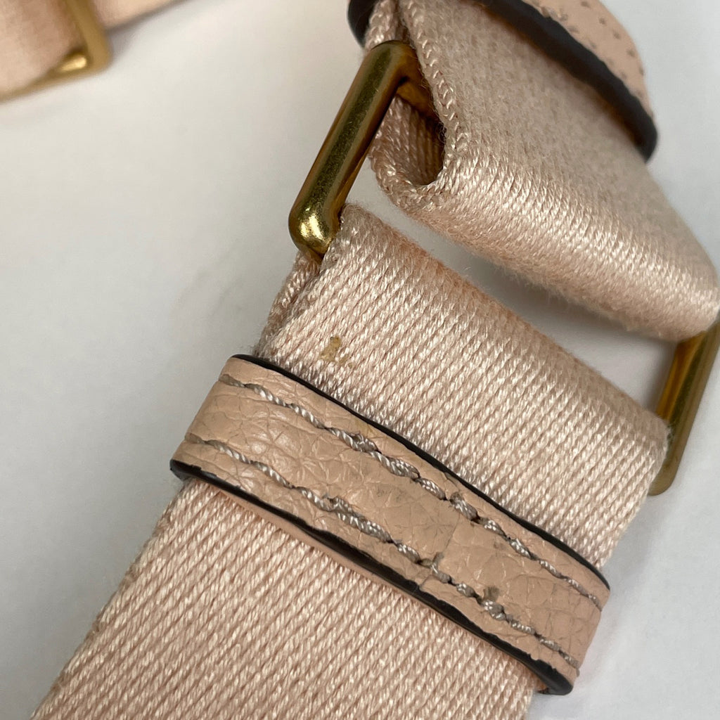 トリーバーチ ロゴ ハンドバッグ 2WAY ショルダーバッグ タッセル テア ウェブ スモール サッチェル ハンドバッグ レザー ピンク レディース 【中古】brbag