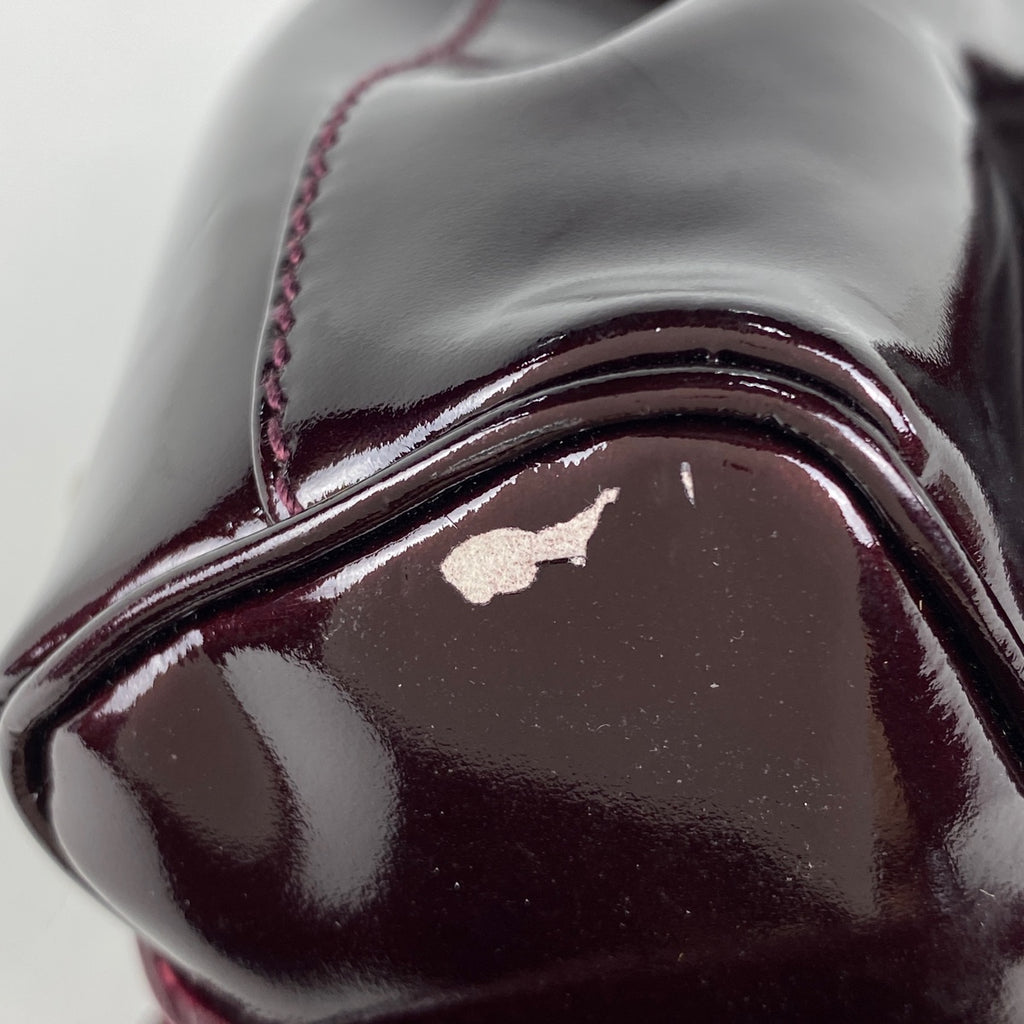 グッチ バンブー ミニ リュックサック バックパック デイパック 005 781 0819 エナメル リュック パテントレザー ボルドー レディース 【中古】brbag