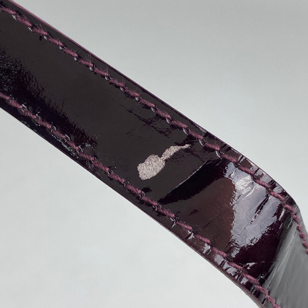 グッチ バンブー ミニ リュックサック バックパック デイパック 005 781 0819 エナメル リュック パテントレザー ボルドー レディース 【中古】brbag