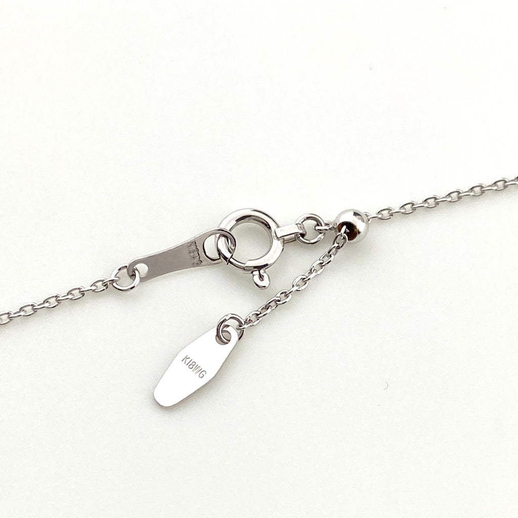 メレダイヤ デザインネックレス WG ホワイトゴールド ペンダント ネックレス K18 WG ダイヤモンド レディース 【中古】nbjwl