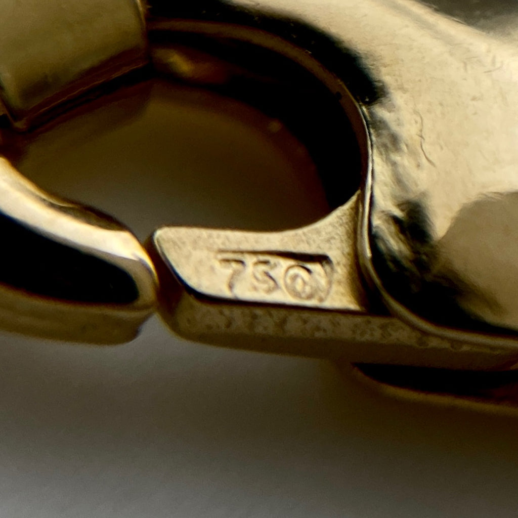 メレダイヤ デザインネックレス YG イエローゴールド ペンダント ネックレス 750 ダイヤモンド レディース 【中古】nbjwl