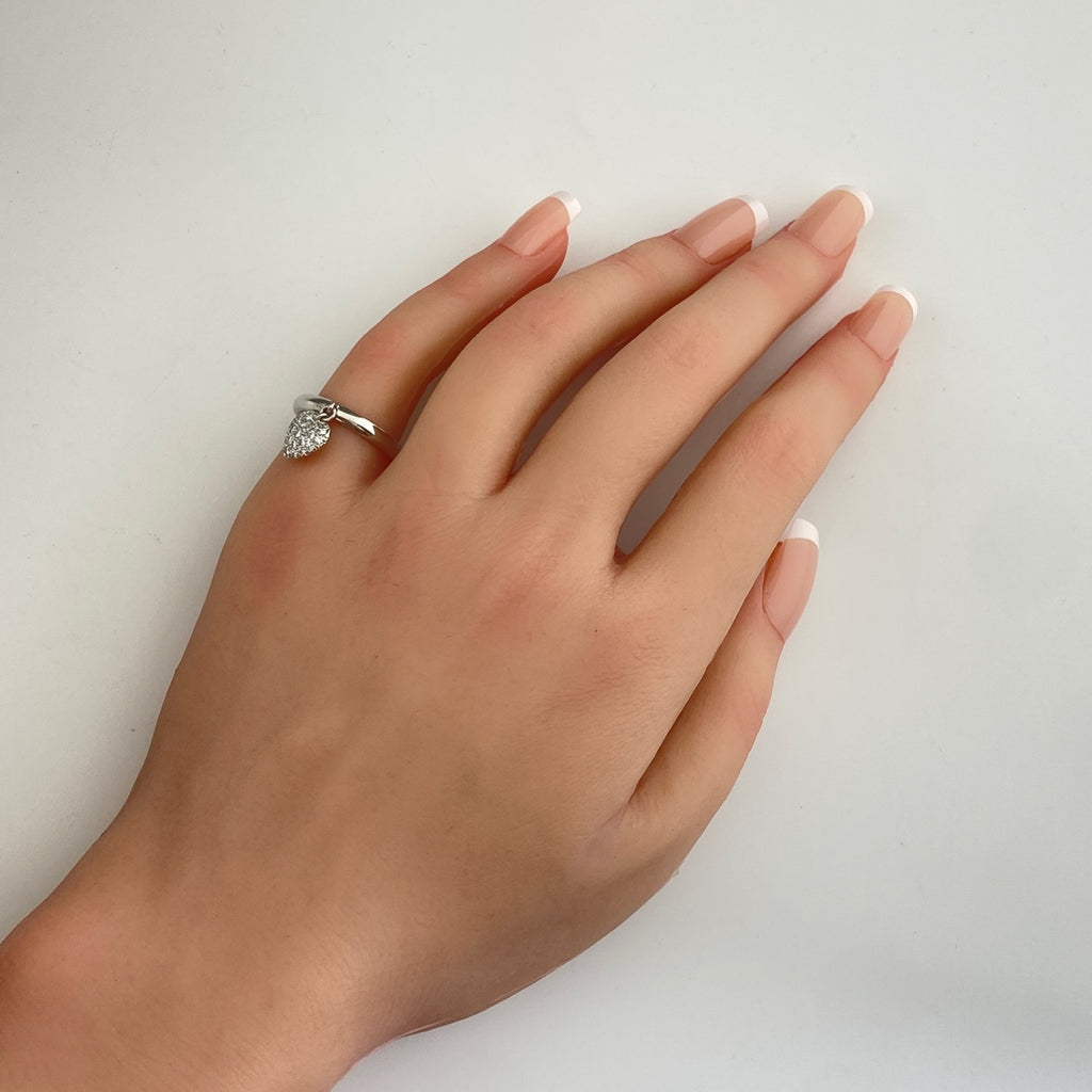 ティファニー センチメンタルハート リング プラチナ 指輪 メレダイヤ ハートモチーフ スイング リング 11号 Pt950 ダイヤモンド レディース 【中古】brjwl