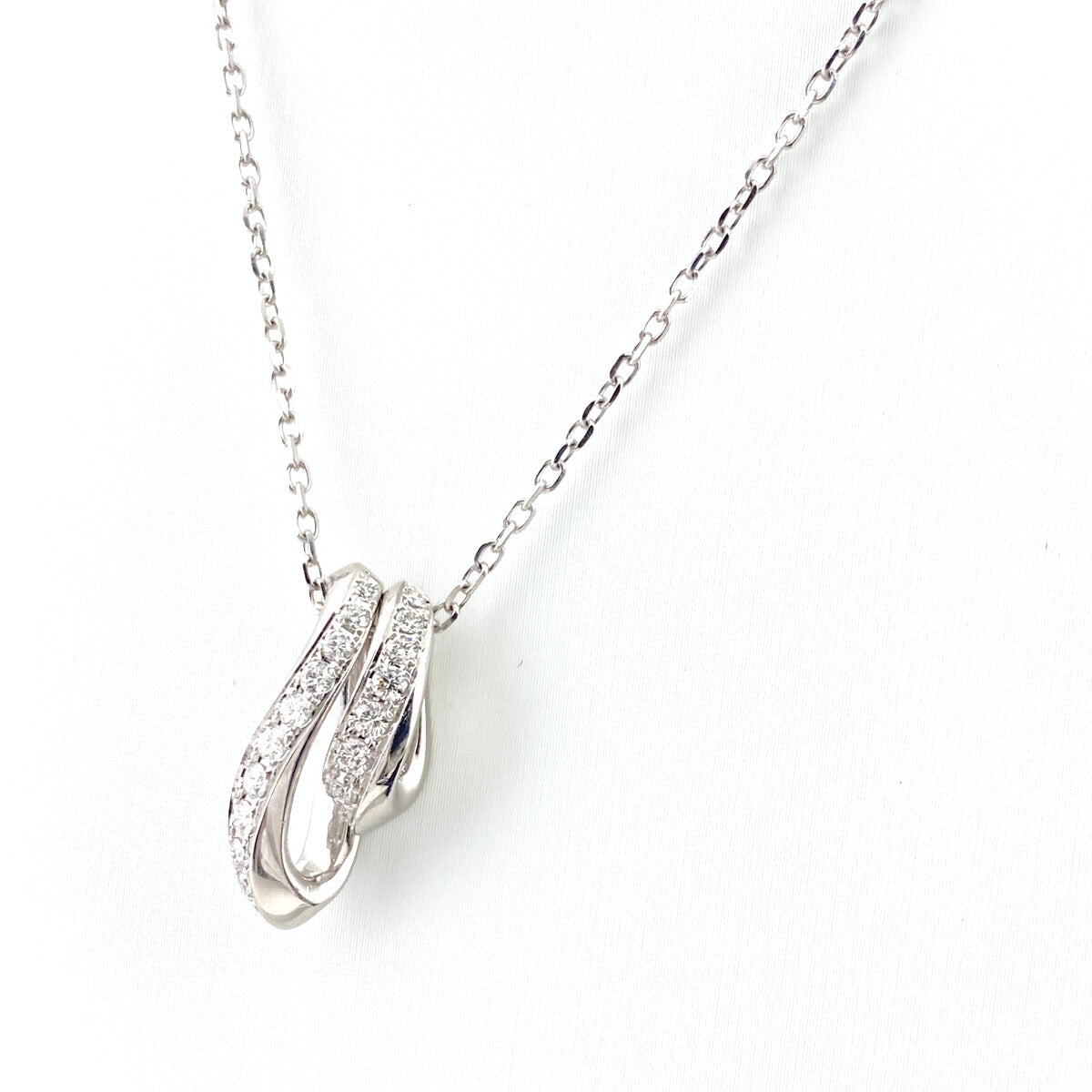 ミキモト　K18　ダイヤモンド　トレモロ　ネックレス　ペンダント MIKIMOTO ミキモト トレモロダイヤネックレス Aランク. : 質屋さのや