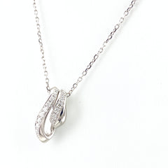 ミキモト メレダイヤ デザインネックレス ペンダント ネックレス K18 ダイヤモンド レディース 【中古】brjwl