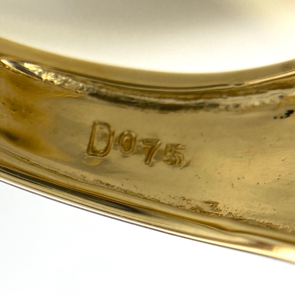 サファイア デザインリング YG イエローゴールド 指輪 メレダイヤ リング 10.5号 K18 サファイア ダイヤモンド レディース 【中古】nbjwl