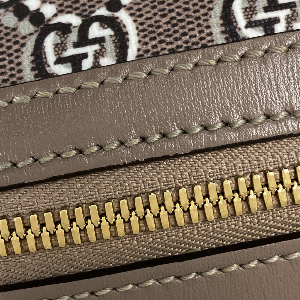 グッチ GG柄 ハンドバッグ バレルバッグ GGシャドウ 2WAY ショルダーバッグ ショルダーバッグ レザー ベージュ レディース 【中古】brbag