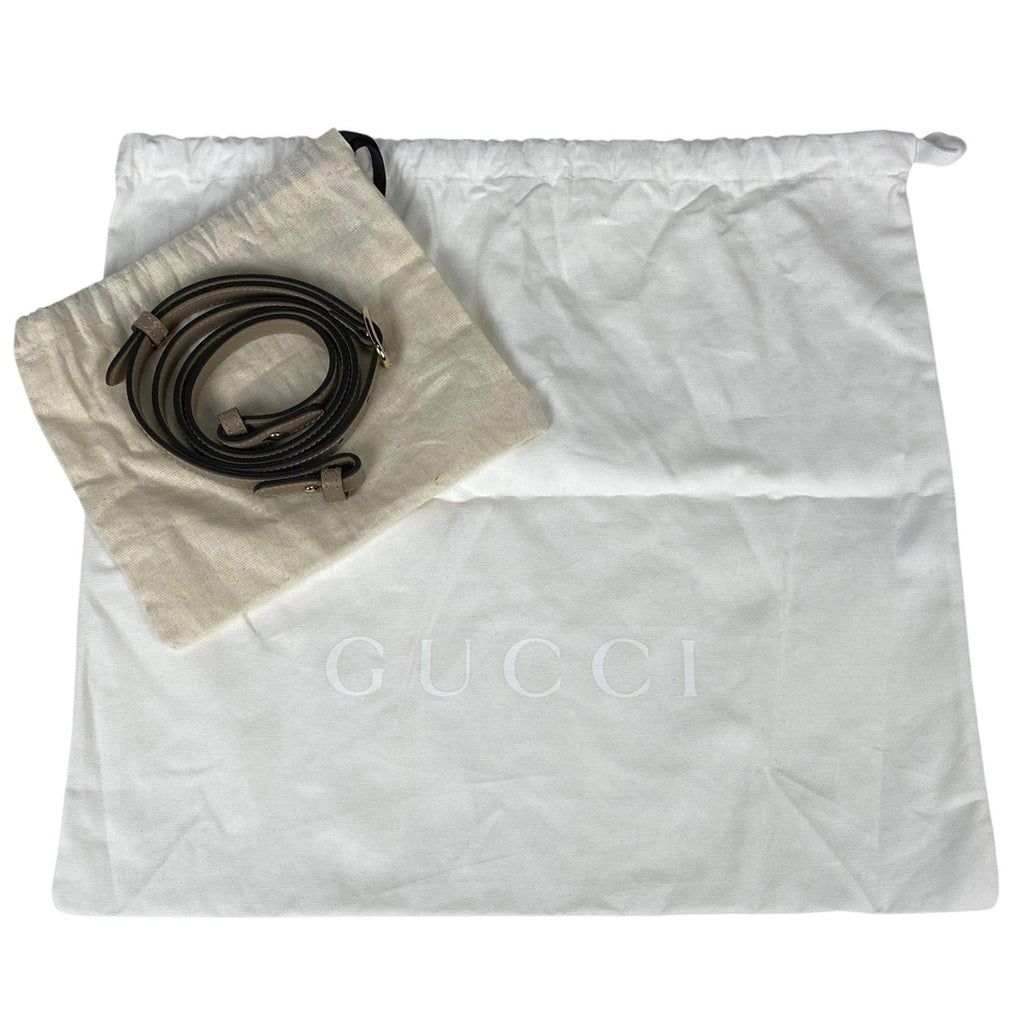 グッチ GG柄 ハンドバッグ バレルバッグ GGシャドウ 2WAY ショルダーバッグ ショルダーバッグ レザー ベージュ レディース 【中古】brbag